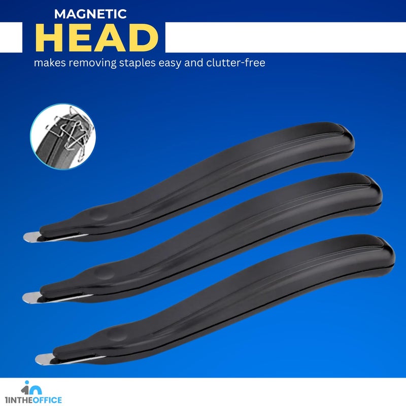 1InTheOffice Staple Remover Tool, Magnetic Staple Remover Stick, Easy Staple Puller Stick, "3 Pack " - Image 5